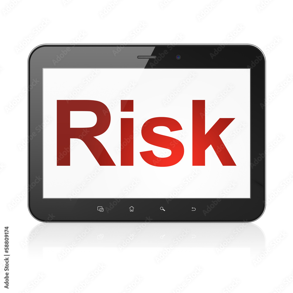 Business concept: Risk on tablet pc computer Business concept: Risk on tablet pc computer