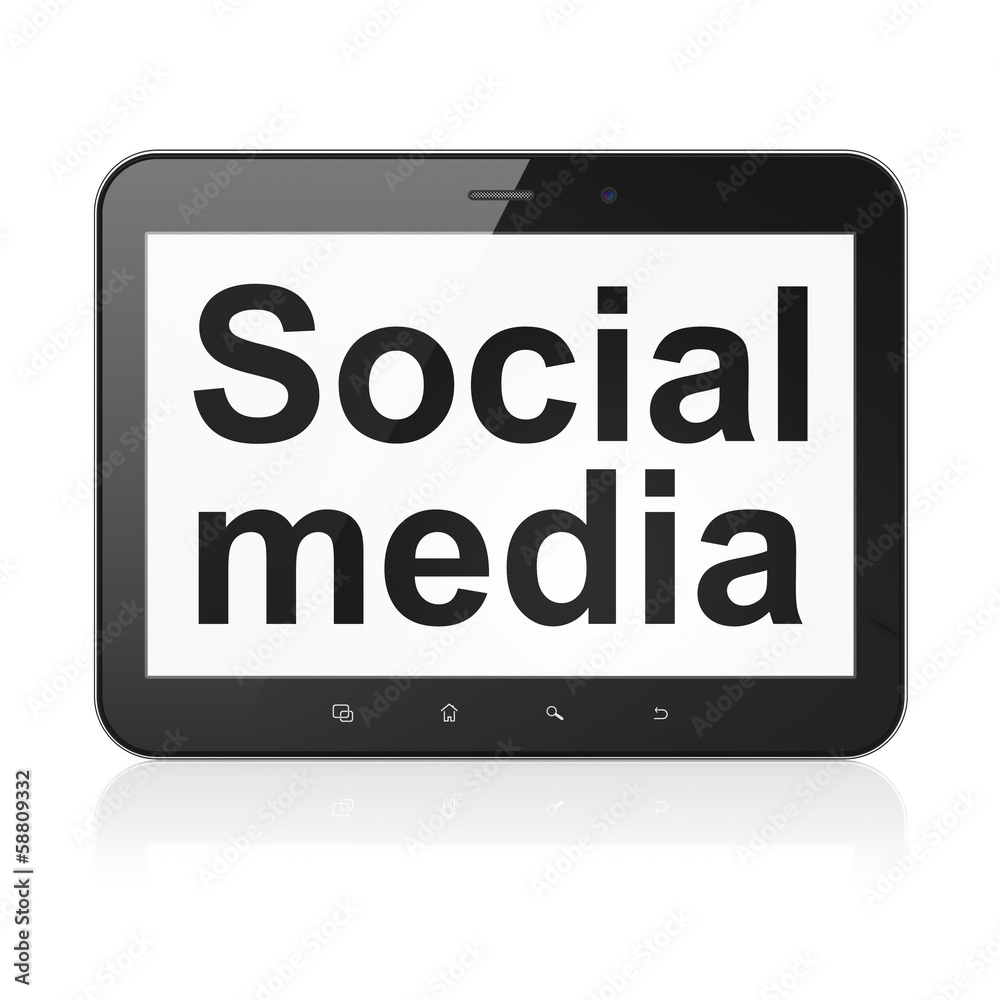 Social media concept: Social Media on tablet pc computer Social media concept: Social Media on tablet pc computer