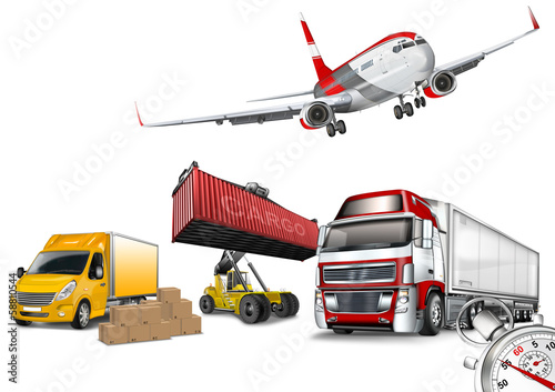 Transport - Logistik - Warenlieferung