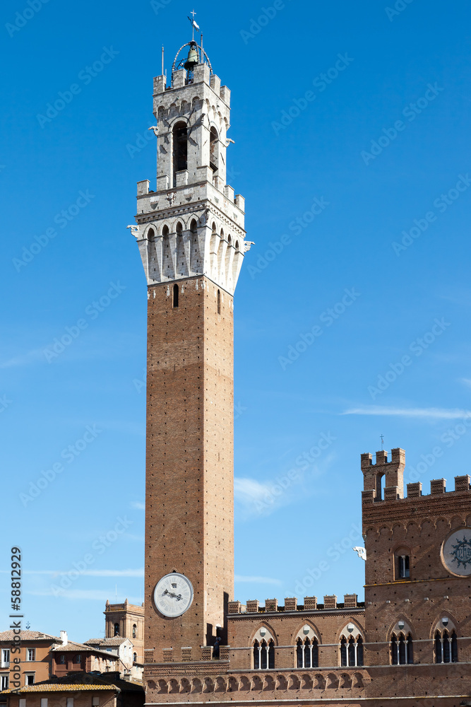 Tower in Siena Italy