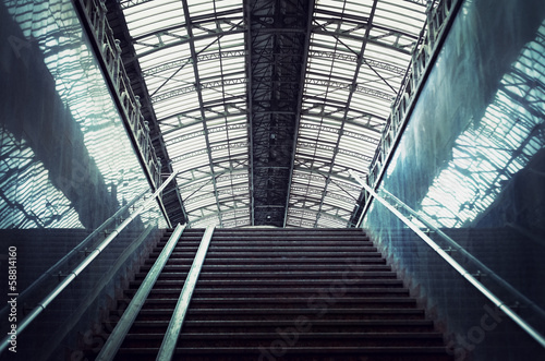 staircase at a railway station