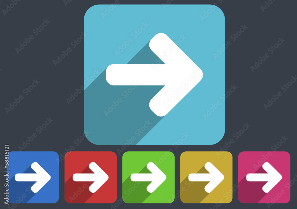 arrow right flat vector icon set arrow right flat vector icon set