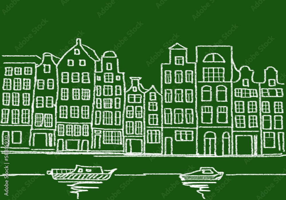 Naklejka premium amsterdam