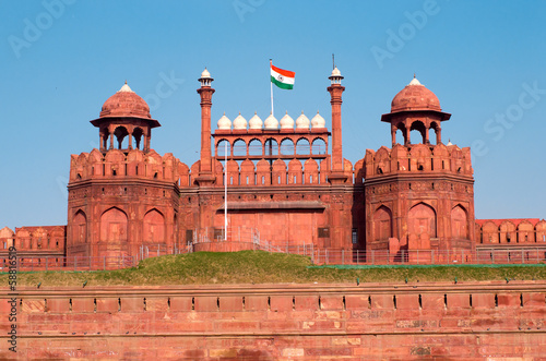 Fotografia, Obraz Red Fort in Delhi, India