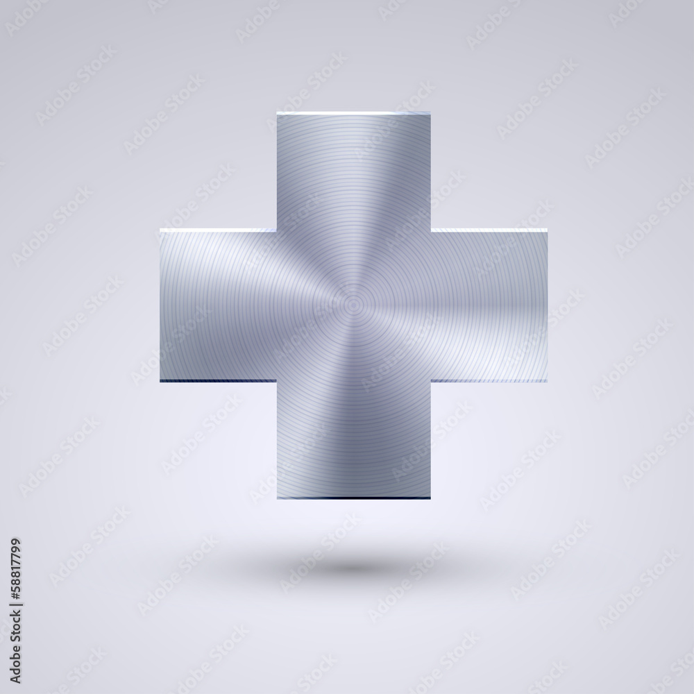 Fototapeta premium Vector full metal icon on blue background. Eps10