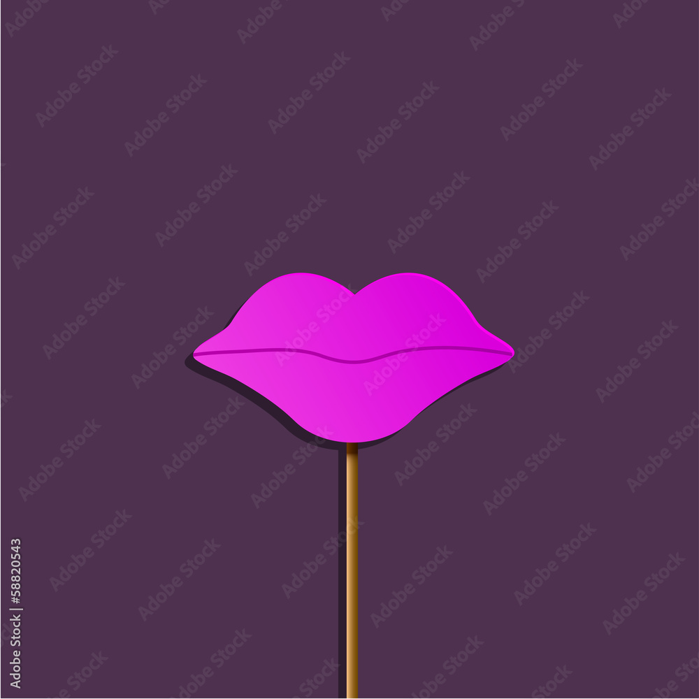 Vector party kiss background. Eps10
