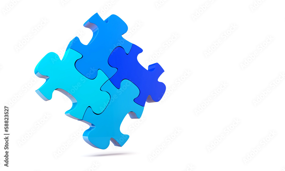 Blue jigsaw puzzle Blue jigsaw puzzle
