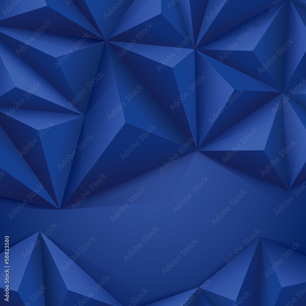 Obraz premium Blue geometric background.