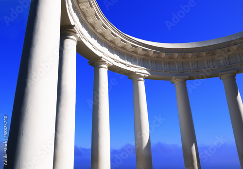 White colonnade