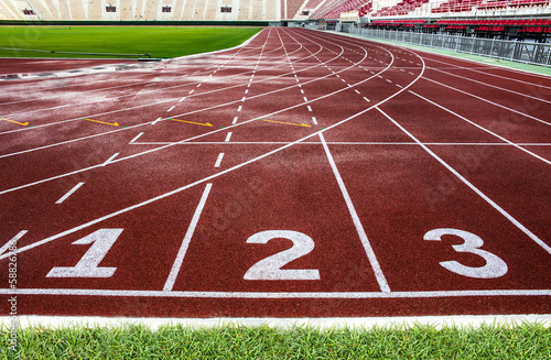Red running track,National Stadium of Thailand,Bangkok