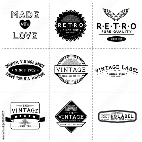 Vintage Vector Labels