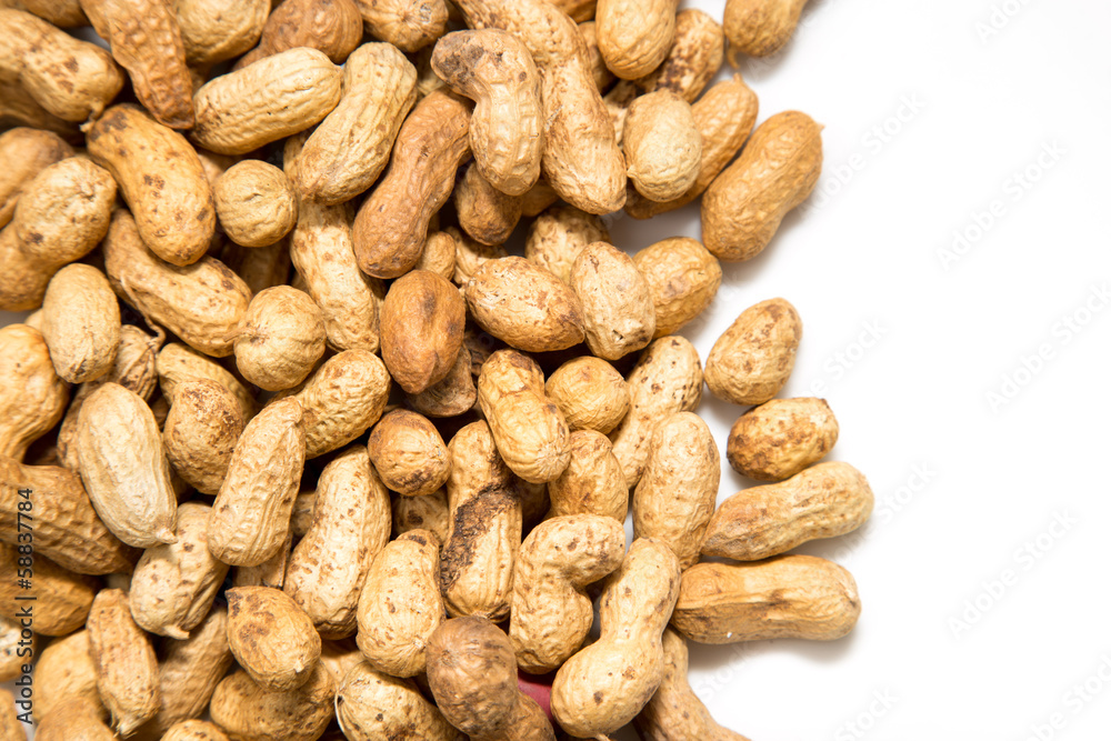 Background of peanuts. macro Background of peanuts. macro