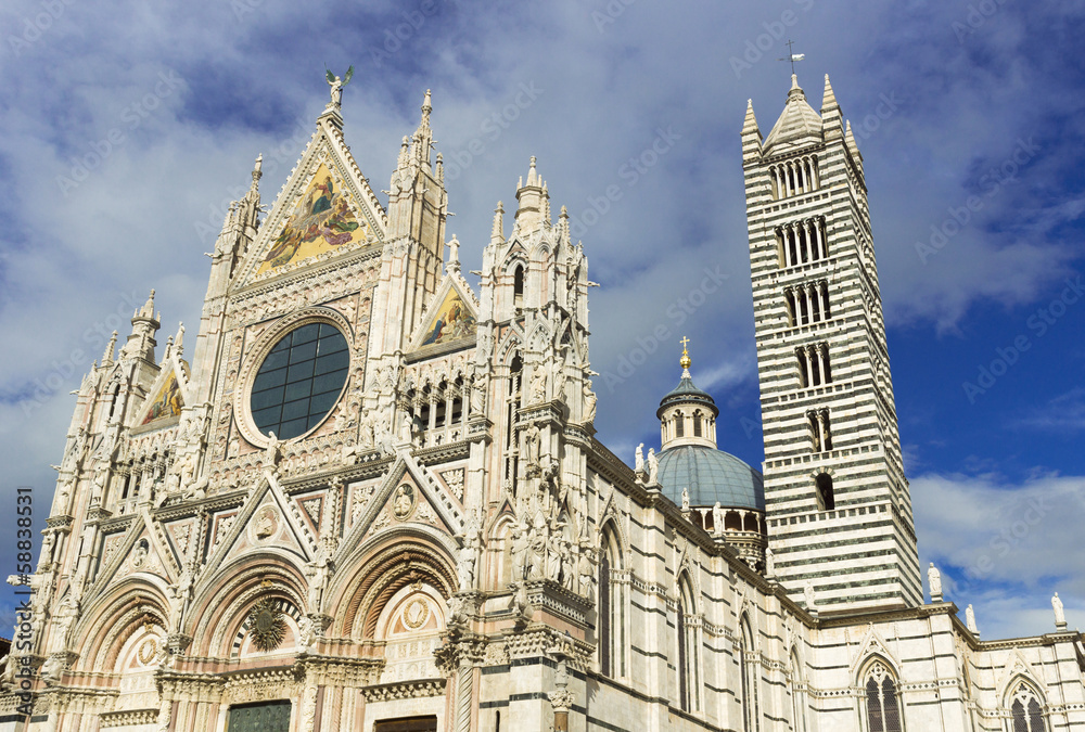 Siena cathedral in Italy