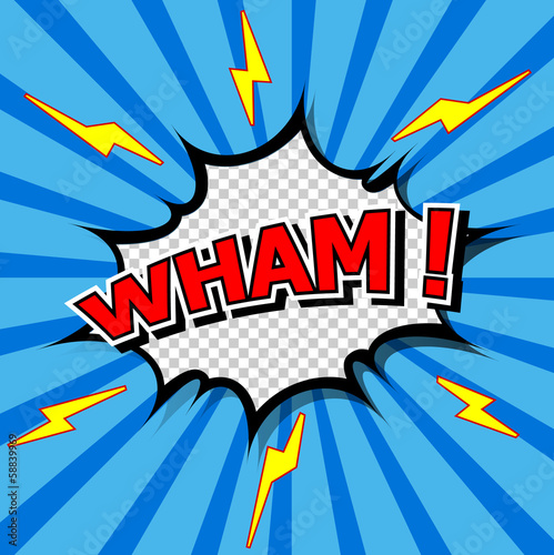 Wham! - Comic Speech Bubble, Cartoon