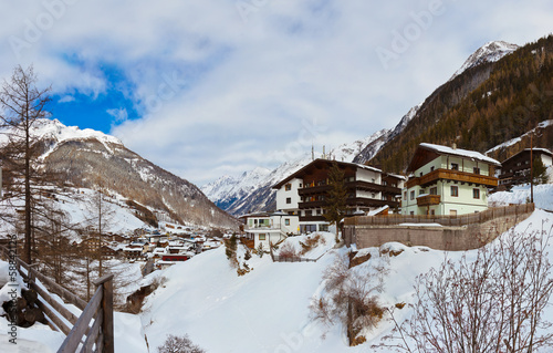 Mountains ski resort Solden Austria © Nikolai Sorokin
