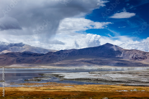 Himalayan lake Tso Kar in Himalayas, Ladakh, India © Dmitry Rukhlenko