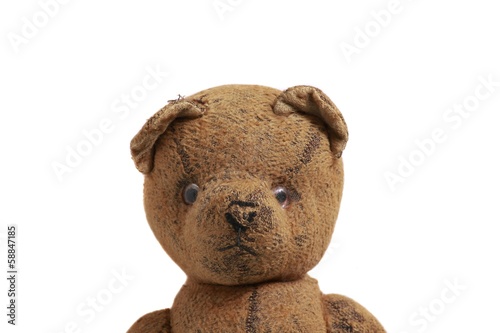 vielle ours en peluche marron