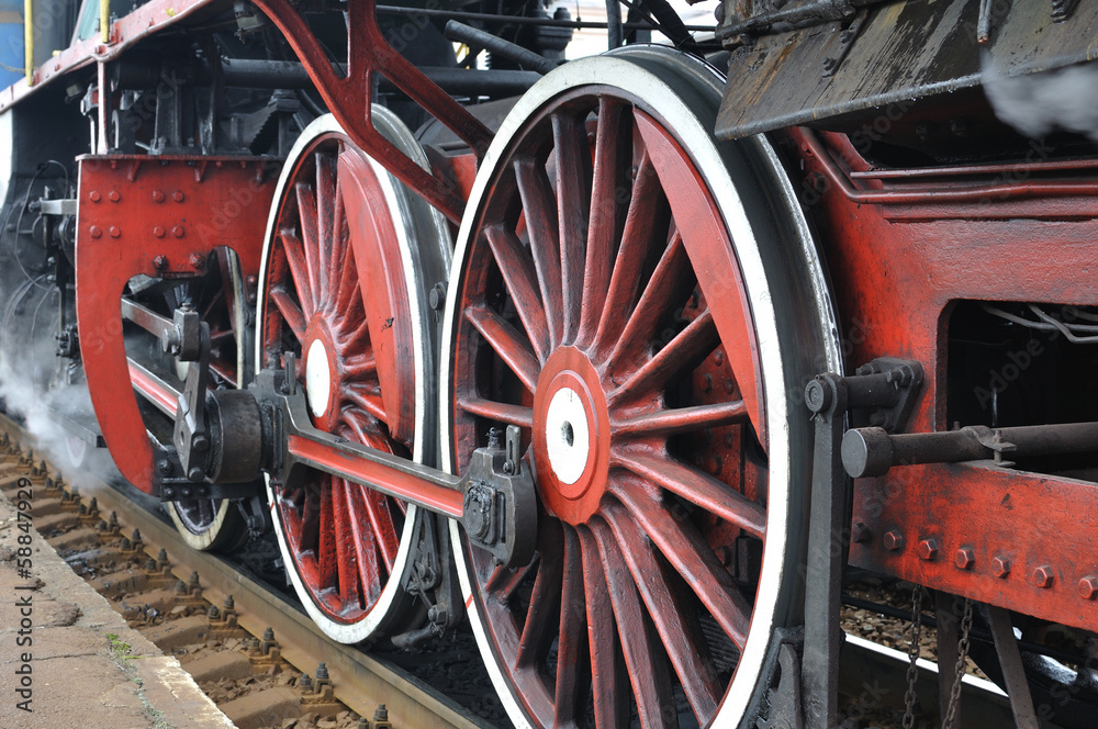 active steam locomotive