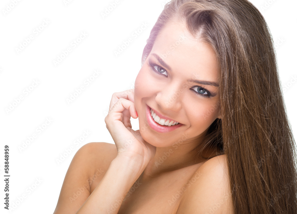beauty face of young beautiful woman with health clean skin beauty face of young beautiful woman with health clean skin