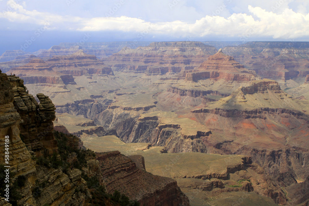 vue depuis la rive sud du Grand Canyon, Arizona vue depuis la rive sud du Grand Canyon, Arizona
