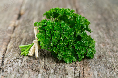 tied fresh parsley