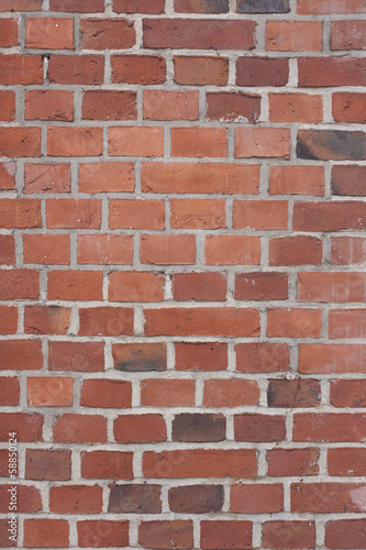 Brick wall red