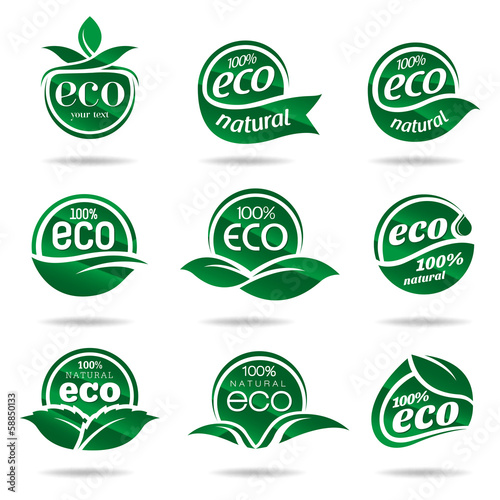 Ecology icon set. Eco-icons