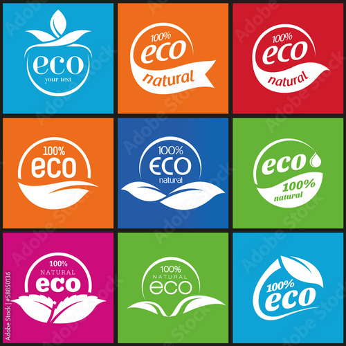 Ecology icon set. Eco-icons