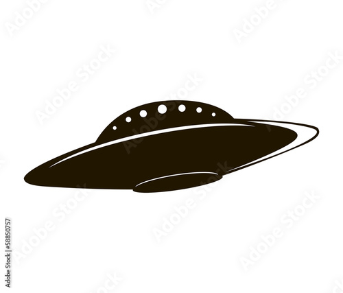 Illustration of flying saucer