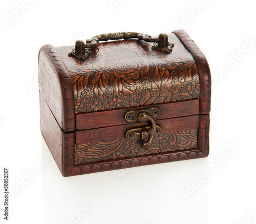 The ancient wooden chest
