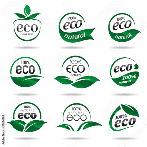 Ecology icon set. Eco-icons
