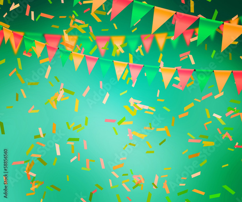 Green Celebration Background