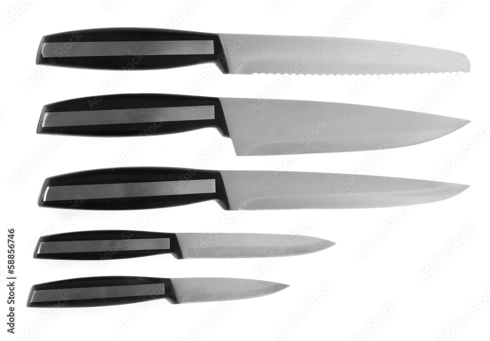 Obraz premium Collection of the kitchen knifes