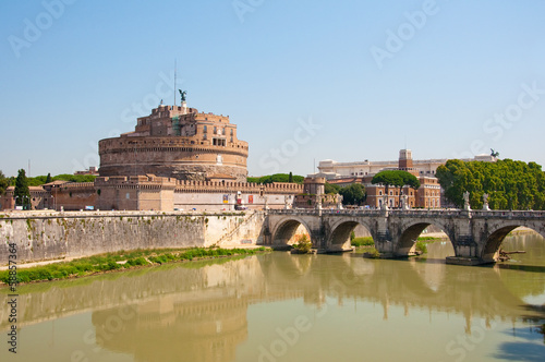 Castle of the Holy Angel in Rome, Italy.