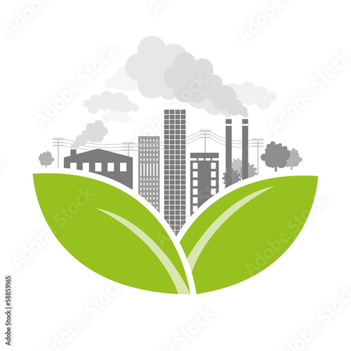 Polluted City - Illustration