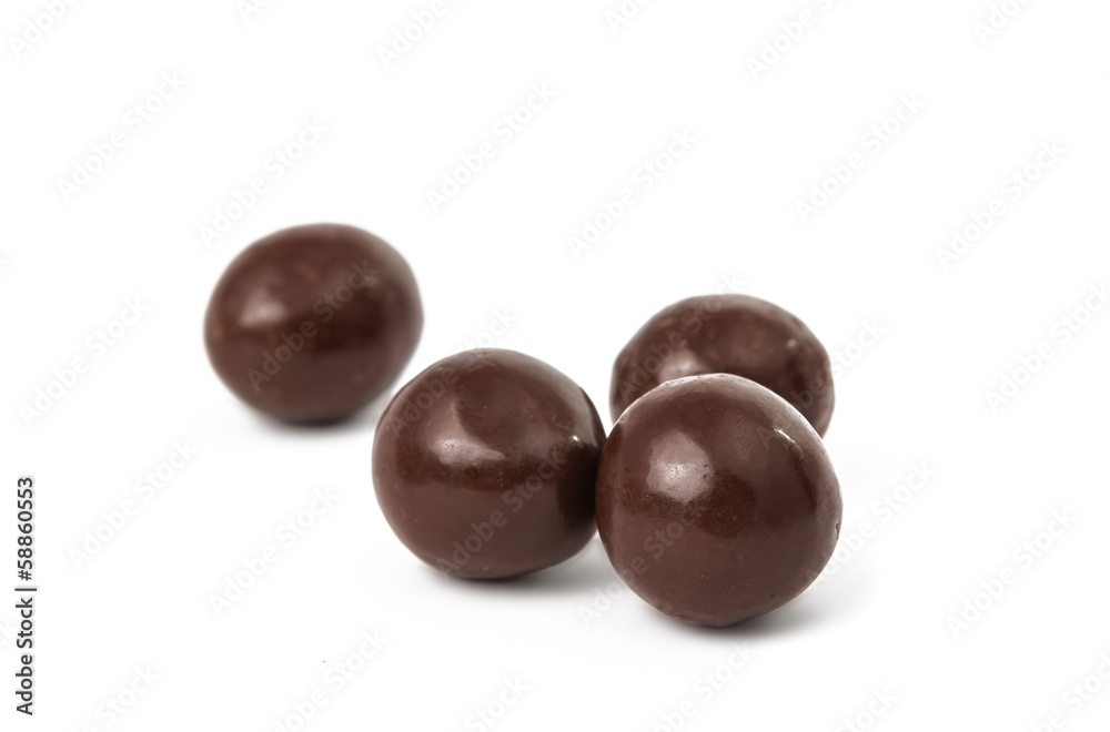 chocolate balls isolated chocolate balls isolated