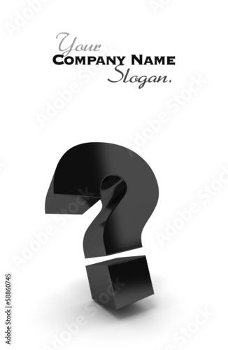 Black question mark