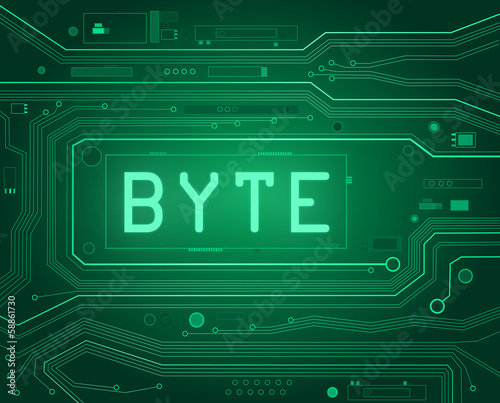 Byte concept.