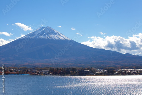 Mountain Fuji in autumn season