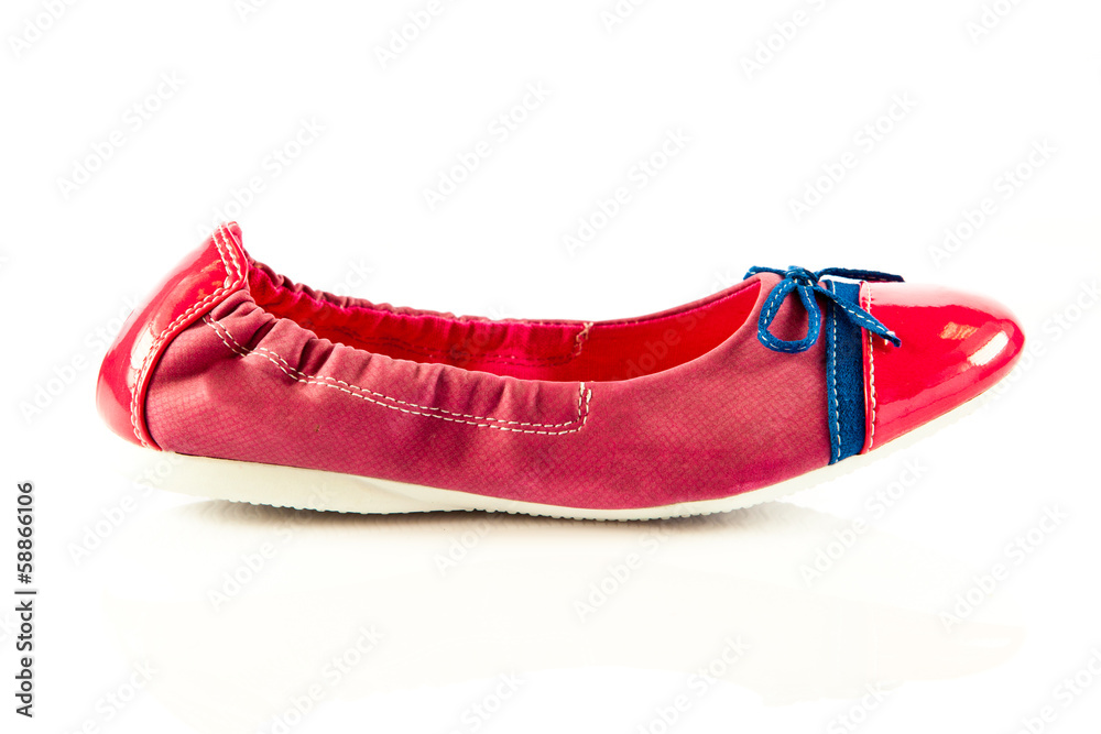 Girl shoes footwear isolated on white background Girl shoes footwear isolated on white background