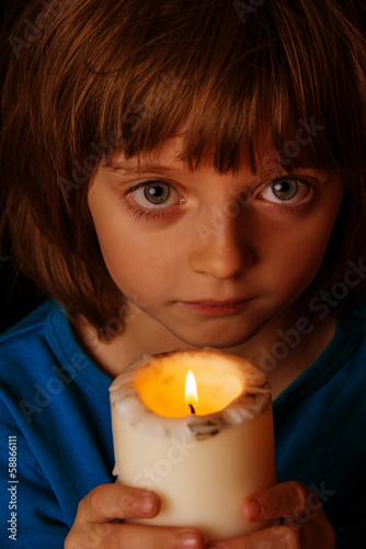 girl with candle