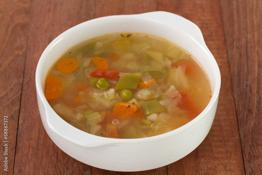 vegetable soup in the bowl vegetable soup in the bowl