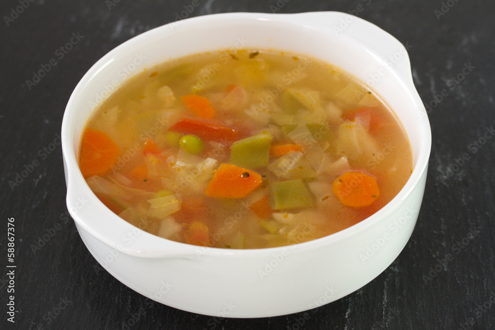 soup in white bowl soup in white bowl