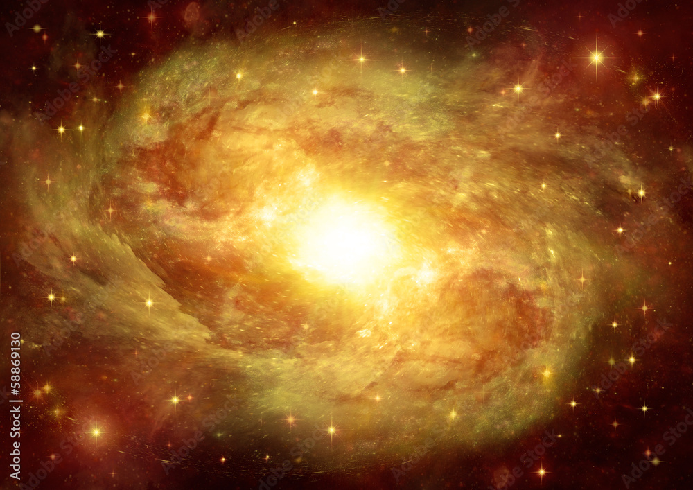 Fototapeta premium galaxy in a free space