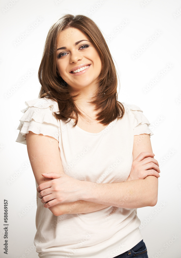 young woman casual style young woman casual style