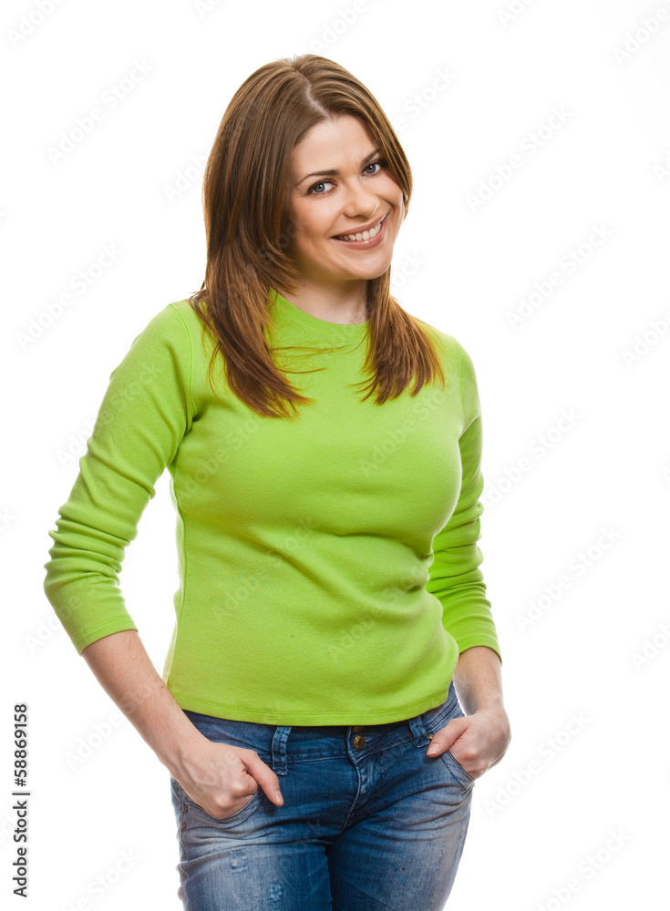 Portrait of happy woman Portrait of happy woman