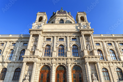 Building of the Natural History Museum in Vienna, Austria