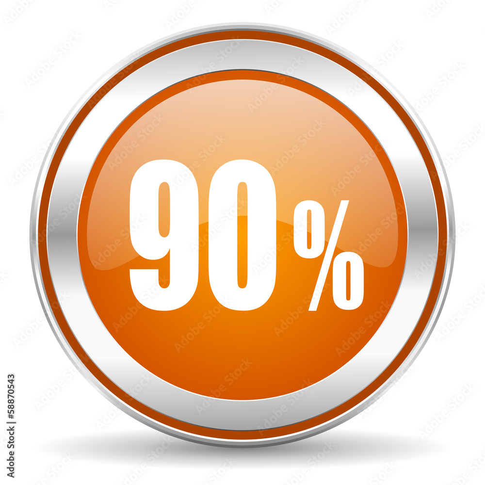 90 percent icon 90 percent icon