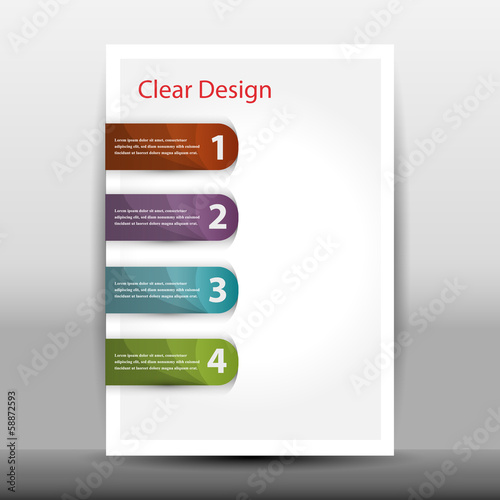 Illustration of modern design template
