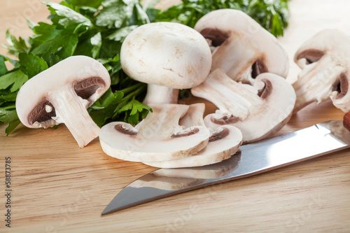 Mushroom slices